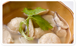 まるごと玄米＆鶏肉＆大根の生姜スープ