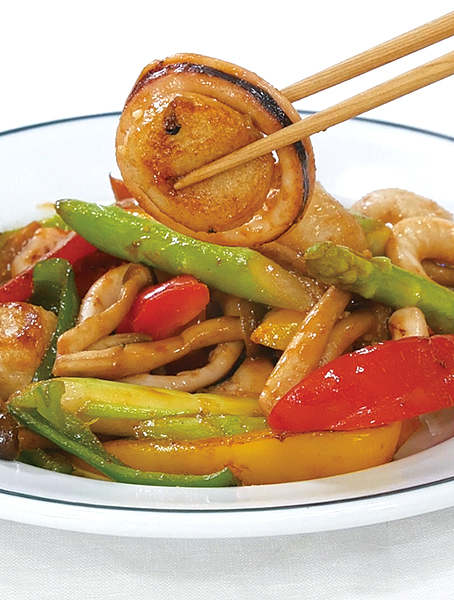 まるごと玄米のピリ辛炒め